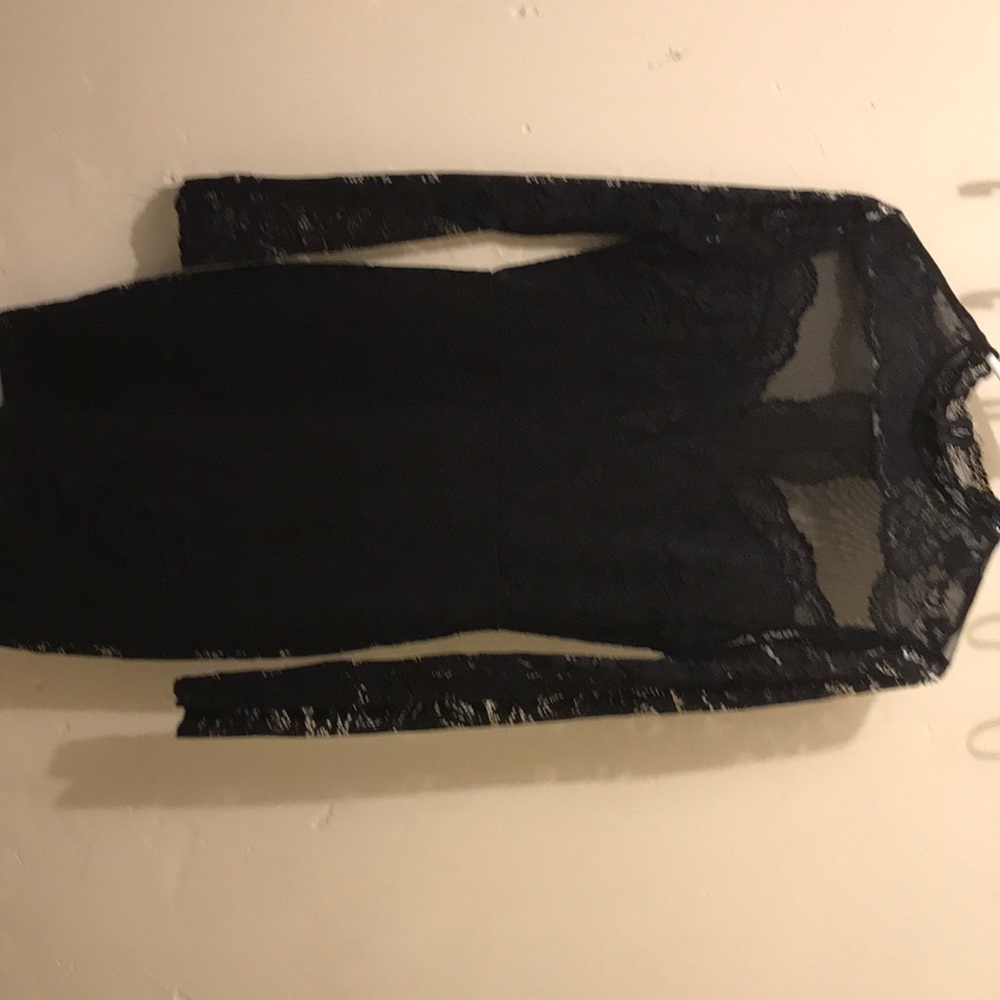 Akira black lace and mesh dress